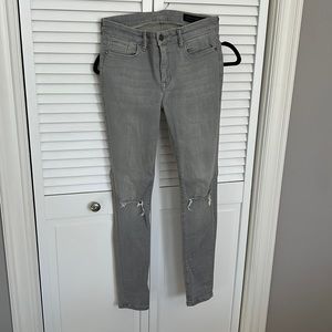 All Saints Gray Distressed Jeans